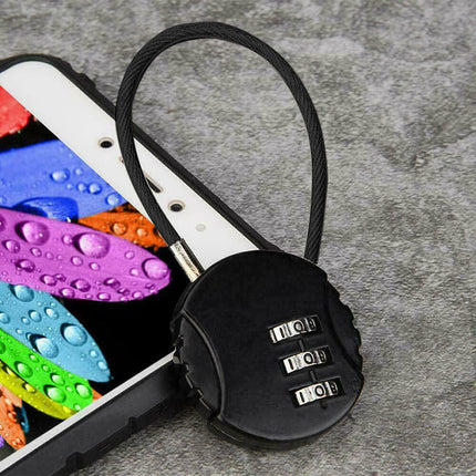 Combination Lock Padlock Locker 3 Digit Security Bike Suitcase Luggage Bag