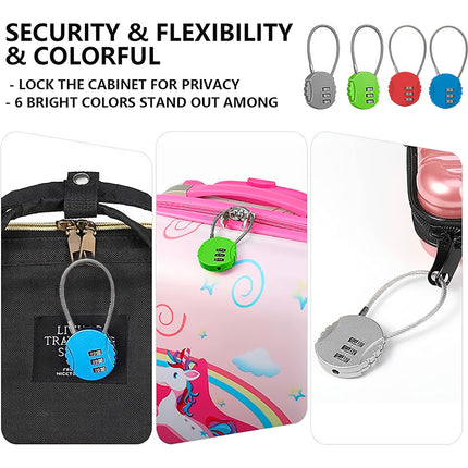 Combination Lock Padlock Locker 3 Digit Security Bike Suitcase Luggage Bag