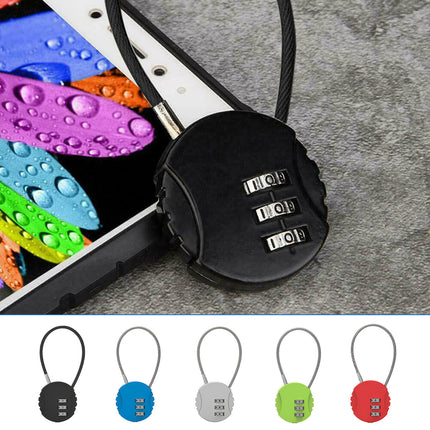 Combination Lock Padlock Locker 3 Digit Security Bike Suitcase Luggage Bag
