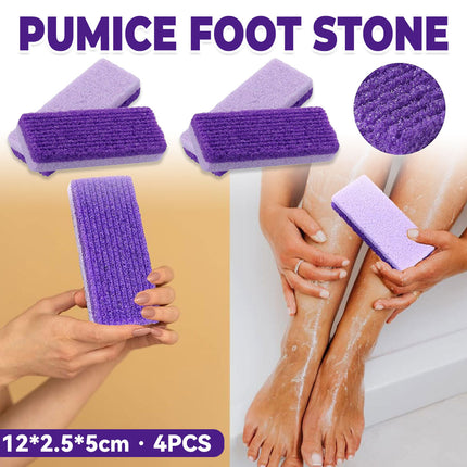 4X Pumice Foot Stone File Exfoliate Rasp Dead Skin Scrub Pedicure Remove Sands