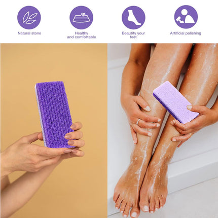 4X Pumice Foot Stone File Exfoliate Rasp Dead Skin Scrub Pedicure Remove Sands