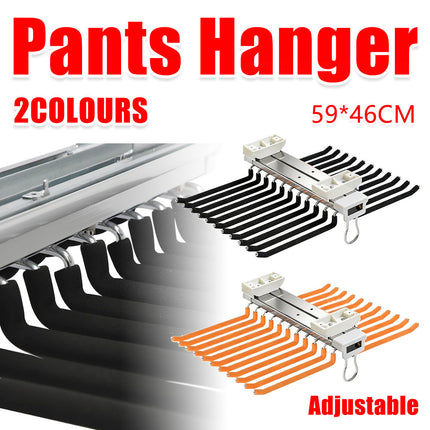 22-Arm Multifunctional Wardrobe Sliding Telescopic Hanger Space Saving Sturdy