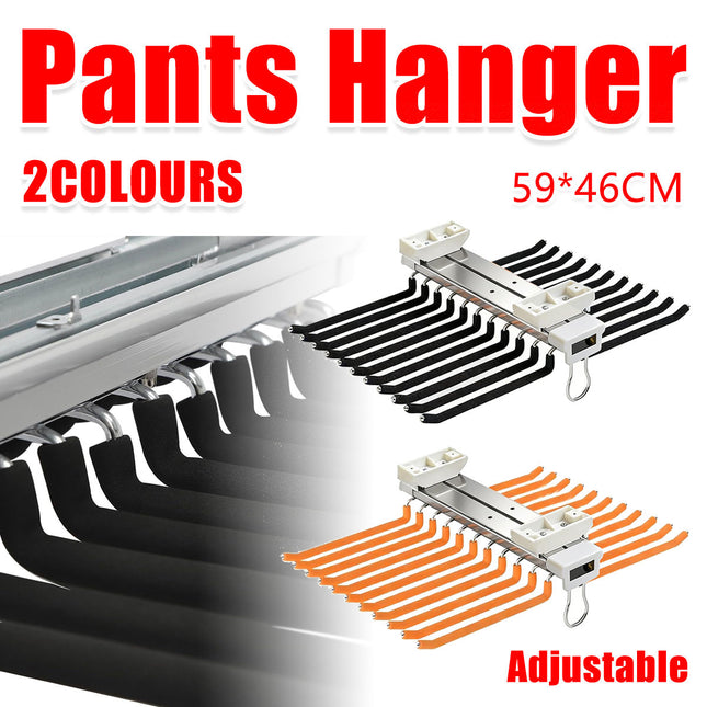 22-Arm Multifunctional Wardrobe Sliding Telescopic Hanger Space Saving Sturdy