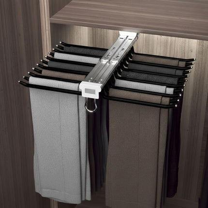 22-Arm Multifunctional Wardrobe Sliding Telescopic Hanger Space Saving Sturdy