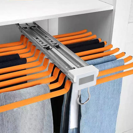 22-Arm Multifunctional Wardrobe Sliding Telescopic Hanger Space Saving Sturdy