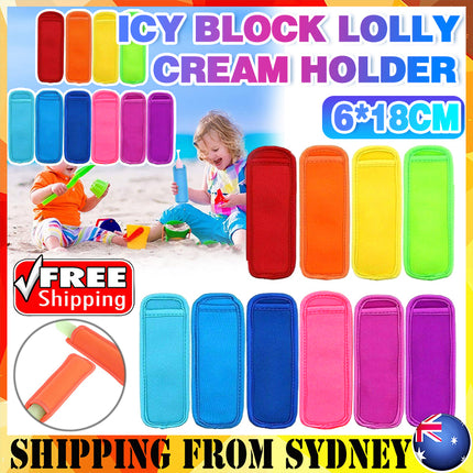 Colorful Icy Pole Holders Zooper Dooper Cover Kids Ice Lolly Iceblock