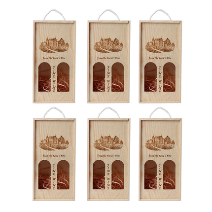 Wooden Wine Box Packaging Case Wooden Exquisite Durable for Wine Storge Organize