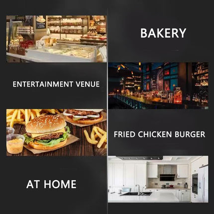 50PCS Food Grade Oil Proof Hamburger Sandwich Wrapping Paper Fast Food Snack Use