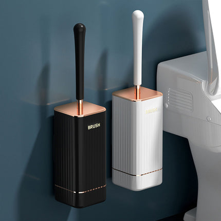 Silicone Toilet Brush Wall-mounted Design for Toilet Cleaning