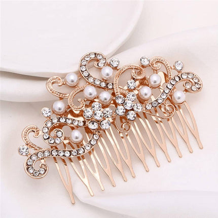 8pcs Gold Leaf Headband Bridal Hair Accessories Elegant Leaf Hair Band Set