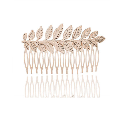 8pcs Gold Leaf Headband Bridal Hair Accessories Elegant Leaf Hair Band Set