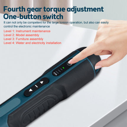 105PCS Cordless Electric Screwdriver Set Rechargeable Durable Slim Body 3.6V