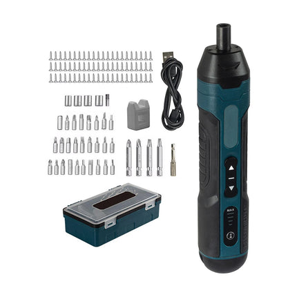 105PCS Cordless Electric Screwdriver Set Rechargeable Durable Slim Body 3.6V