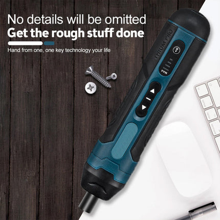 105PCS Cordless Electric Screwdriver Set Rechargeable Durable Slim Body 3.6V
