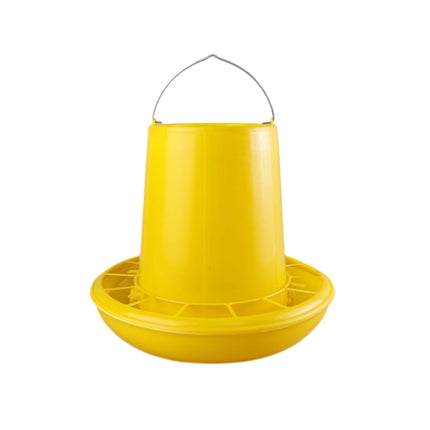Chicken Feeder BucketPlastic Feeding Trough Bowl Farm Poultry Food Dispenser