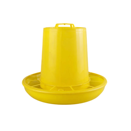 Chicken Feeder BucketPlastic Feeding Trough Bowl Farm Poultry Food Dispenser