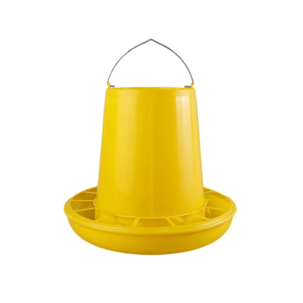 Chicken Feeder BucketPlastic Feeding Trough Bowl Farm Poultry Food Dispenser