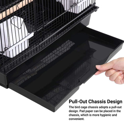 Parrot Cage Large Size Bird Cage Luxury Villa Style Metal Aviary for Pet Indoor