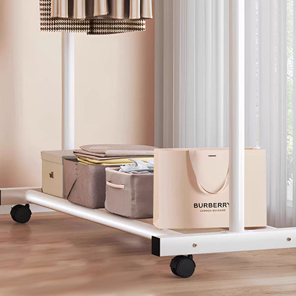 Laundry Rack Movable with Wheel for Laundry Indoor Outdoor Space Saving Sturdy