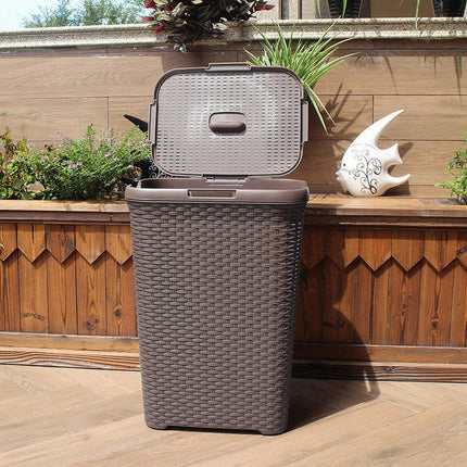 Plastic Laundry Basket Thickened Breathable Home Clothes Storage Basket Durable