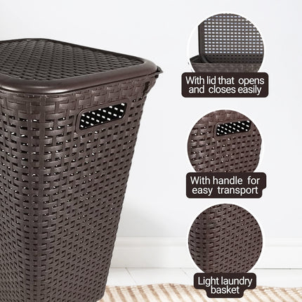Plastic Laundry Basket Thickened Breathable Home Clothes Storage Basket Durable