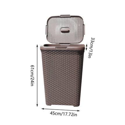 Plastic Laundry Basket Thickened Breathable Home Clothes Storage Basket Durable