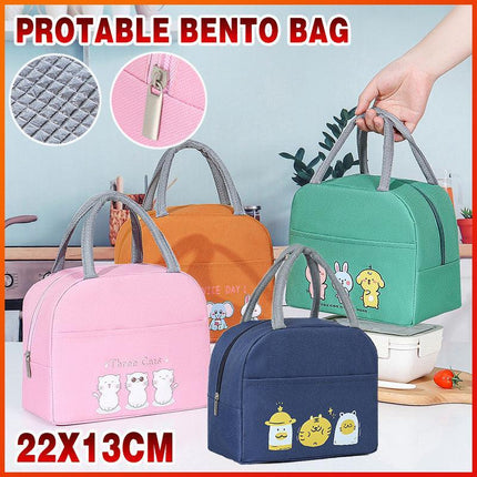 Cartoon Bento Bag Little Yellow Duck Lunch Bag Storage Insulation Bag - Aimall