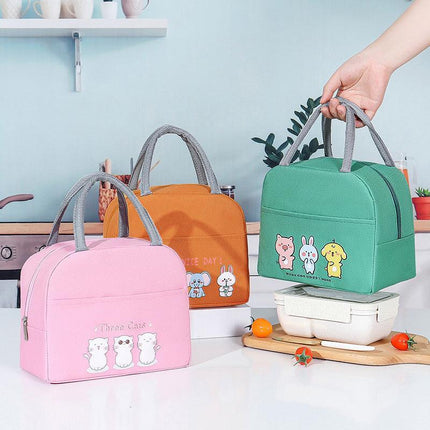 Cartoon Bento Bag Little Yellow Duck Lunch Bag Storage Insulation Bag - Aimall