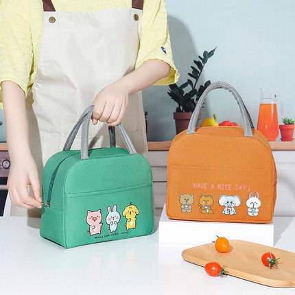 Cartoon Bento Bag Little Yellow Duck Lunch Bag Storage Insulation Bag - Aimall