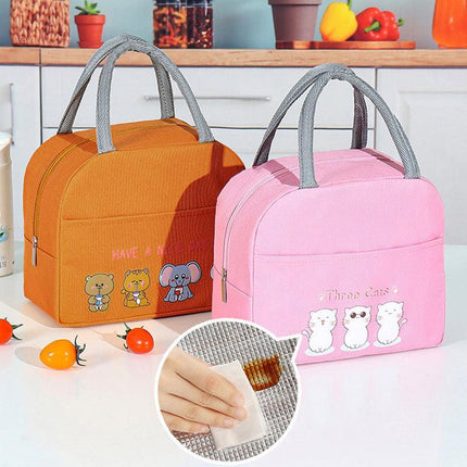 Cartoon Bento Bag Little Yellow Duck Lunch Bag Storage Insulation Bag - Aimall