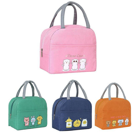 Cartoon Bento Bag Little Yellow Duck Lunch Bag Storage Insulation Bag - Aimall