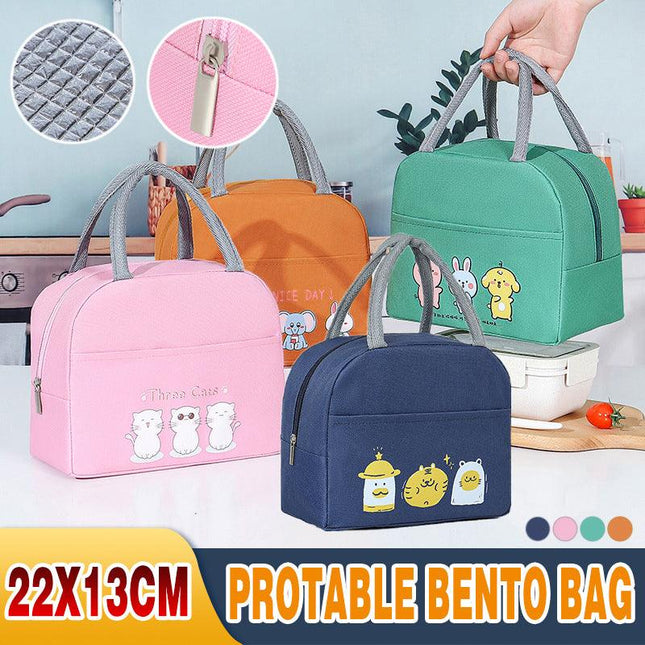 Cartoon Bento Bag Little Yellow Duck Lunch Bag Storage Insulation Bag - Aimall