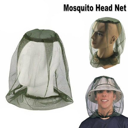 Mosquito Fly Head Net Mesh Hat Bee Insect Bug Mozzie Protector Outdoor Fishing