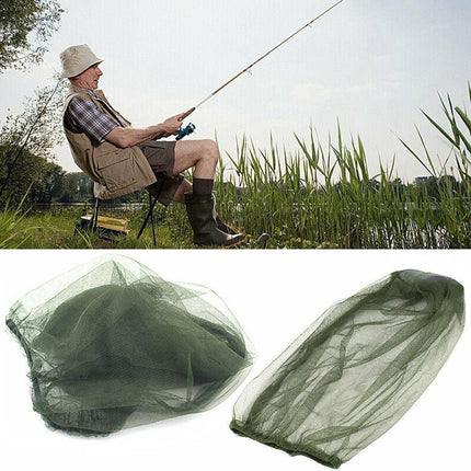 Mosquito Fly Head Net Mesh Hat Bee Insect Bug Mozzie Protector Outdoor Fishing