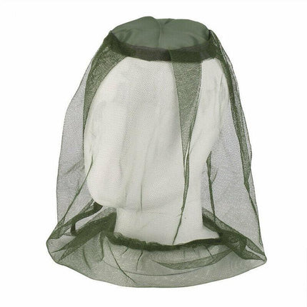 Mosquito Fly Head Net Mesh Hat Bee Insect Bug Mozzie Protector Outdoor Fishing