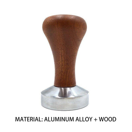 51mm Coffee Tamper Aluminum Alloy Base Wooden Handle for Espresso Machine