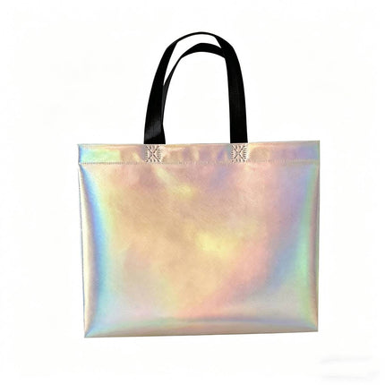 25pcs Laser Color Changing Tote Bags Shopping Gift Bags for Parties and Events