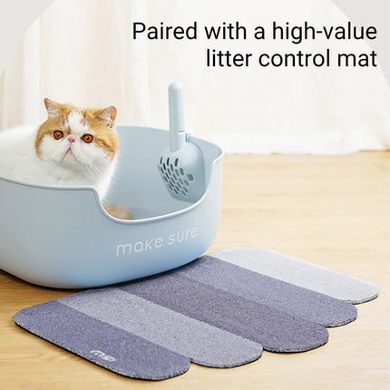 Open Litter Box for Large Cats Toilet Cat Litter Pan Kitten Plastic Litter Tray