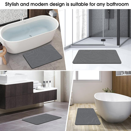Bathroom Floor Mat Quick Dry Non Slip Absorbent Mat for Home Toilet Entrance