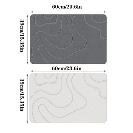 Bathroom Floor Mat Quick Dry Non Slip Absorbent Mat for Home Toilet Entrance