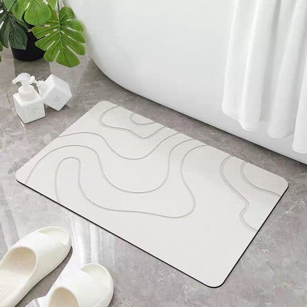 Bathroom Floor Mat Quick Dry Non Slip Absorbent Mat for Home Toilet Entrance