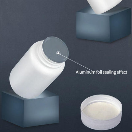 100pcs White Plastic Capsule Bottle Small Medicine Granule Packaging Container