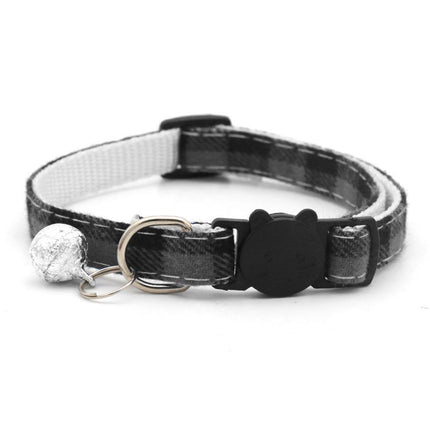 Reflective Cat Collar with Breakaway Buckle and Bell for Kitten Puppy Pet Use