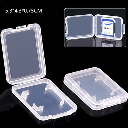 20PCS Plastic SD Card Storage Case Dustproof Design for Memory Card Organizing