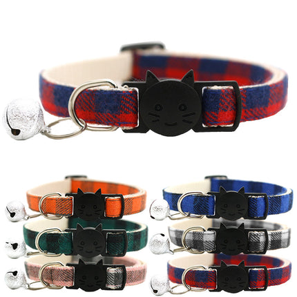 Reflective Cat Collar with Breakaway Buckle and Bell for Kitten Puppy Pet Use