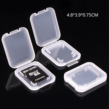 20PCS Plastic SD Card Storage Case Dustproof Design for Memory Card Organizing