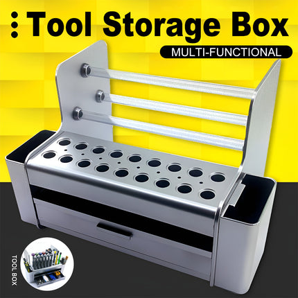 Tool Cabinet Multifunctional Desktop Organizer Screwdriver Parts Rack Case