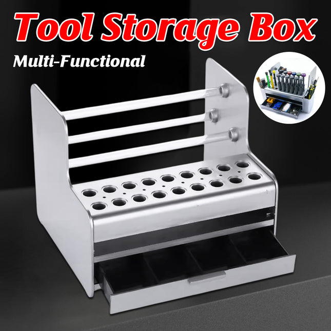 Tool Cabinet Multifunctional Desktop Organizer Screwdriver Parts Rack Case