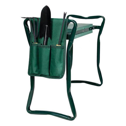 Foldable Garden Kneeler Seat with Tool Bag Comfortable EVA Pad for Outdoor Work