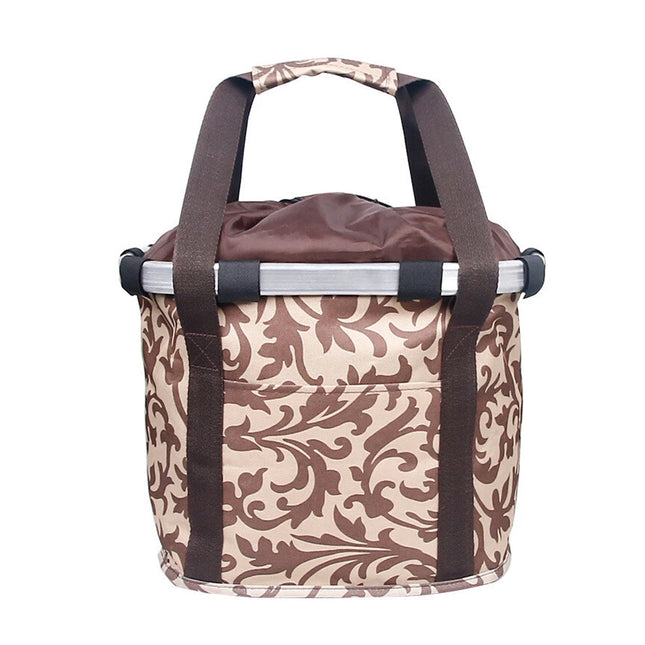 Folding Bike Basket Front Handlebar Canvas Bag Waterproof Carrier Storage Use